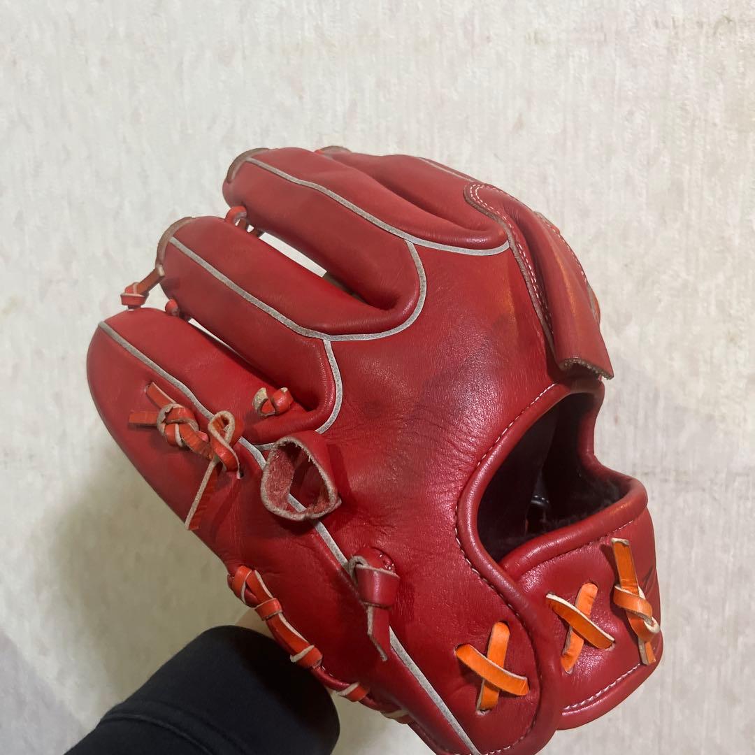HC 赤 レザー 野球グローブ 台湾製