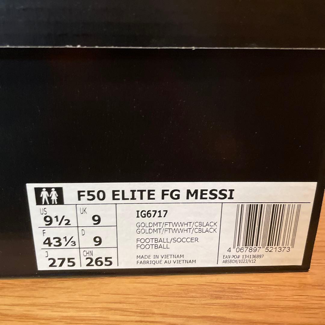 シューズ adidas Messi F50 Elite FG Gold llic