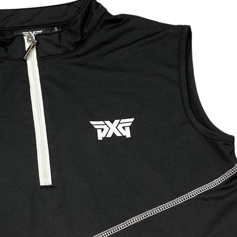 PXG ピーエックスジー ゴルフ ノースリーブ スカート セットアップ S 黒