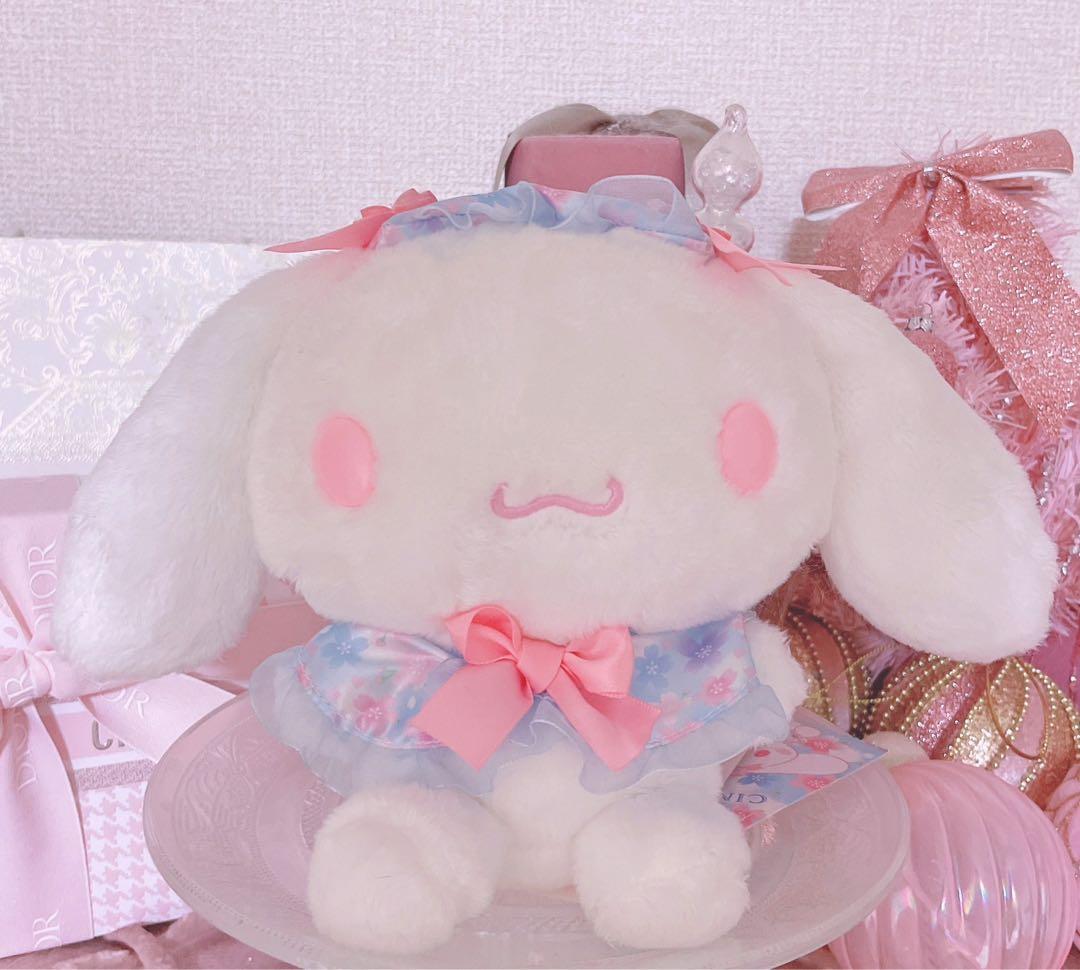 激レア♡希少♡サンリオ♡シナモロール♡ぬいぐるみ♡LIZLISA♡リボン♡ピンク