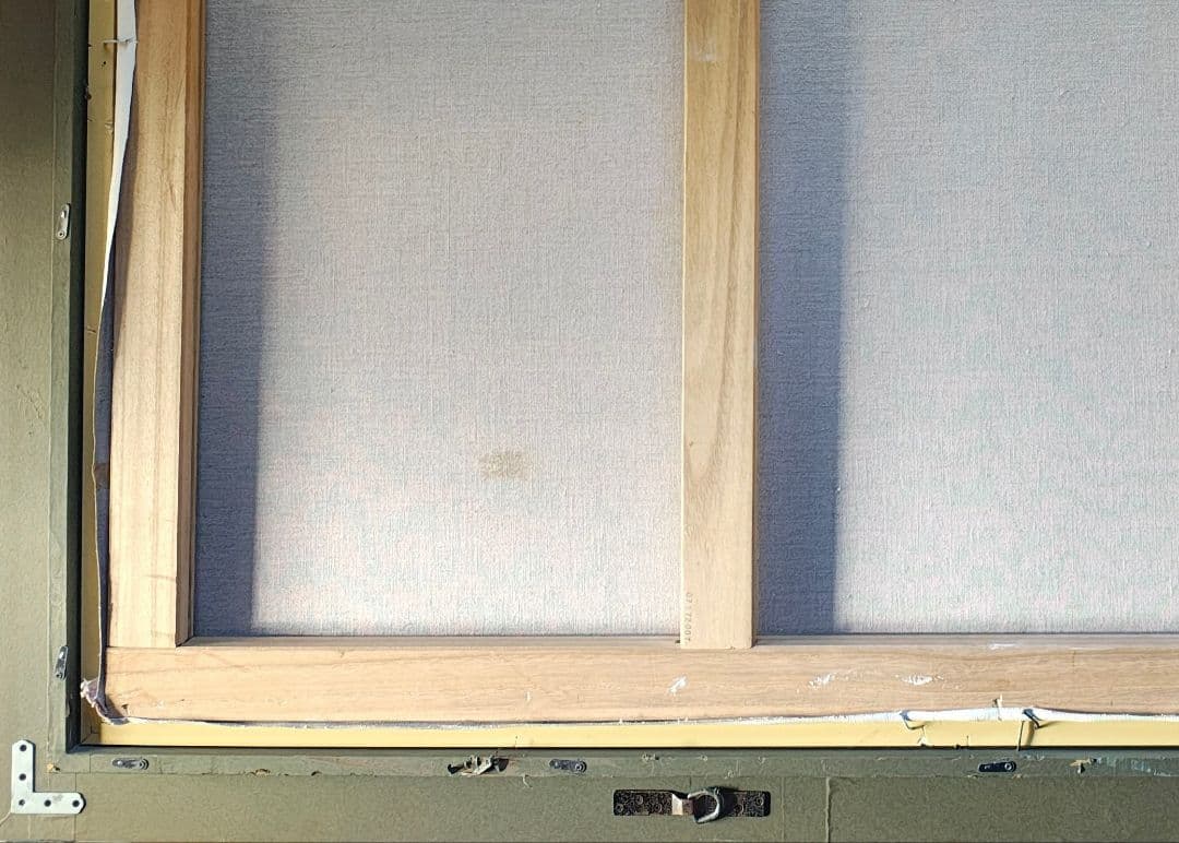 【送料込】F50号 額縁 ゴールド アクリル板付 大型 アンティーク調 個展