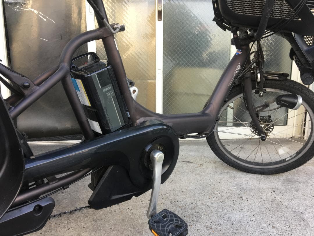 地域限定送料無料　アンジェリーノプティット　三人乗り　12,3AH　電動自転車