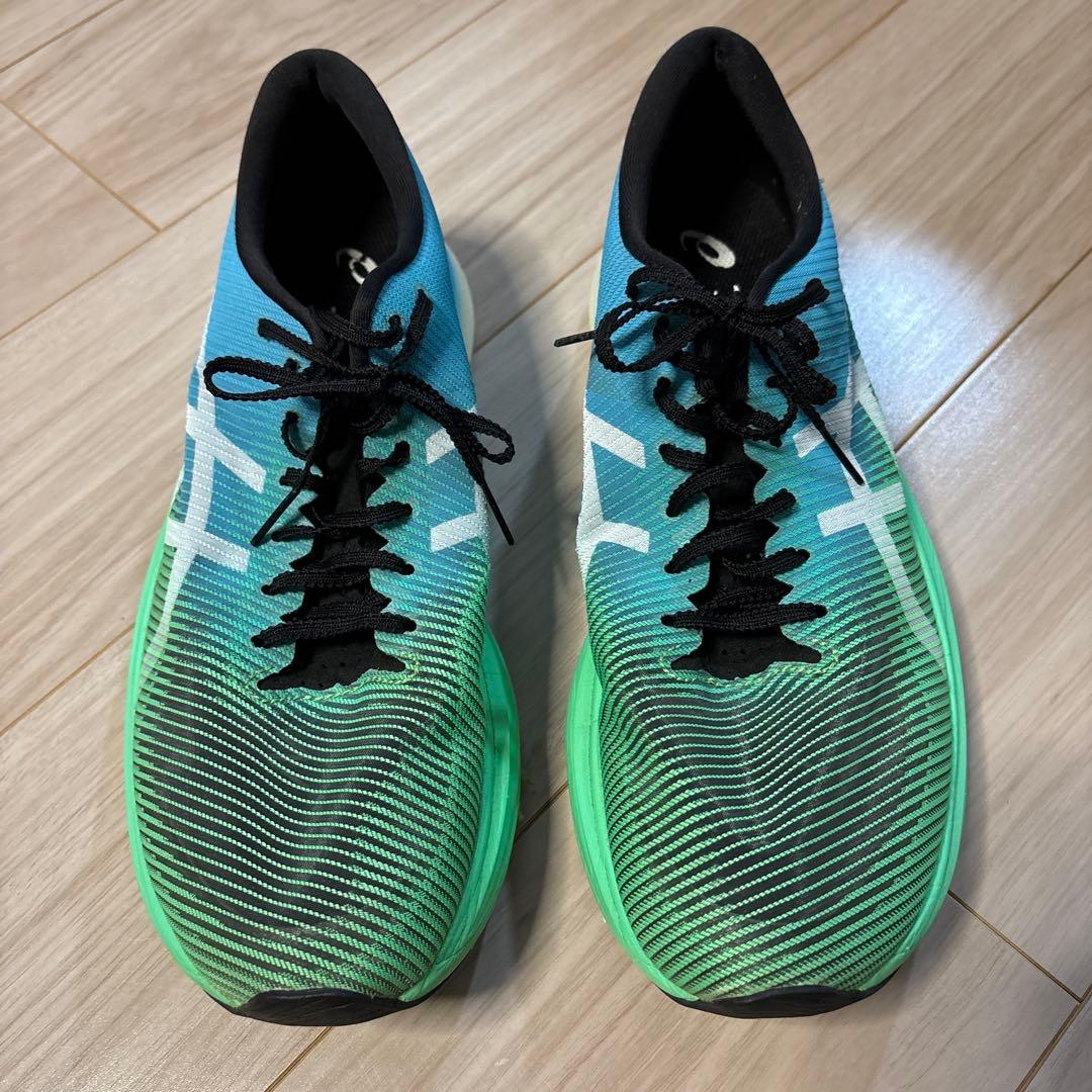 ASICS メタスピードエッジプラス　青緑　28cm