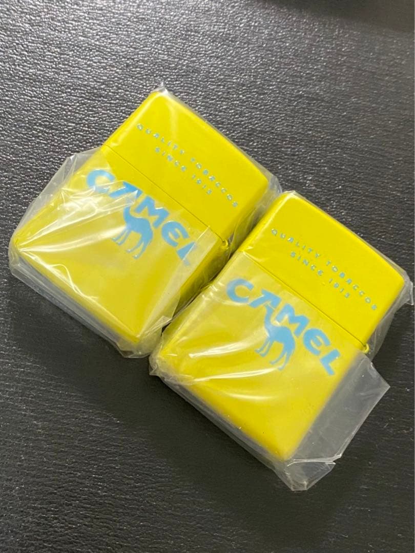 zippo キャメル 両面加工 限定品 2点 イエロー 2020年製