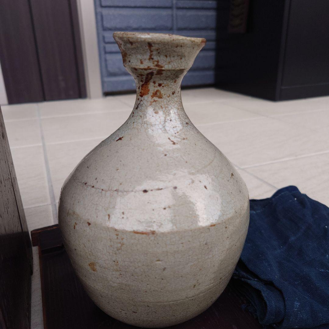 李朝白磁徳利