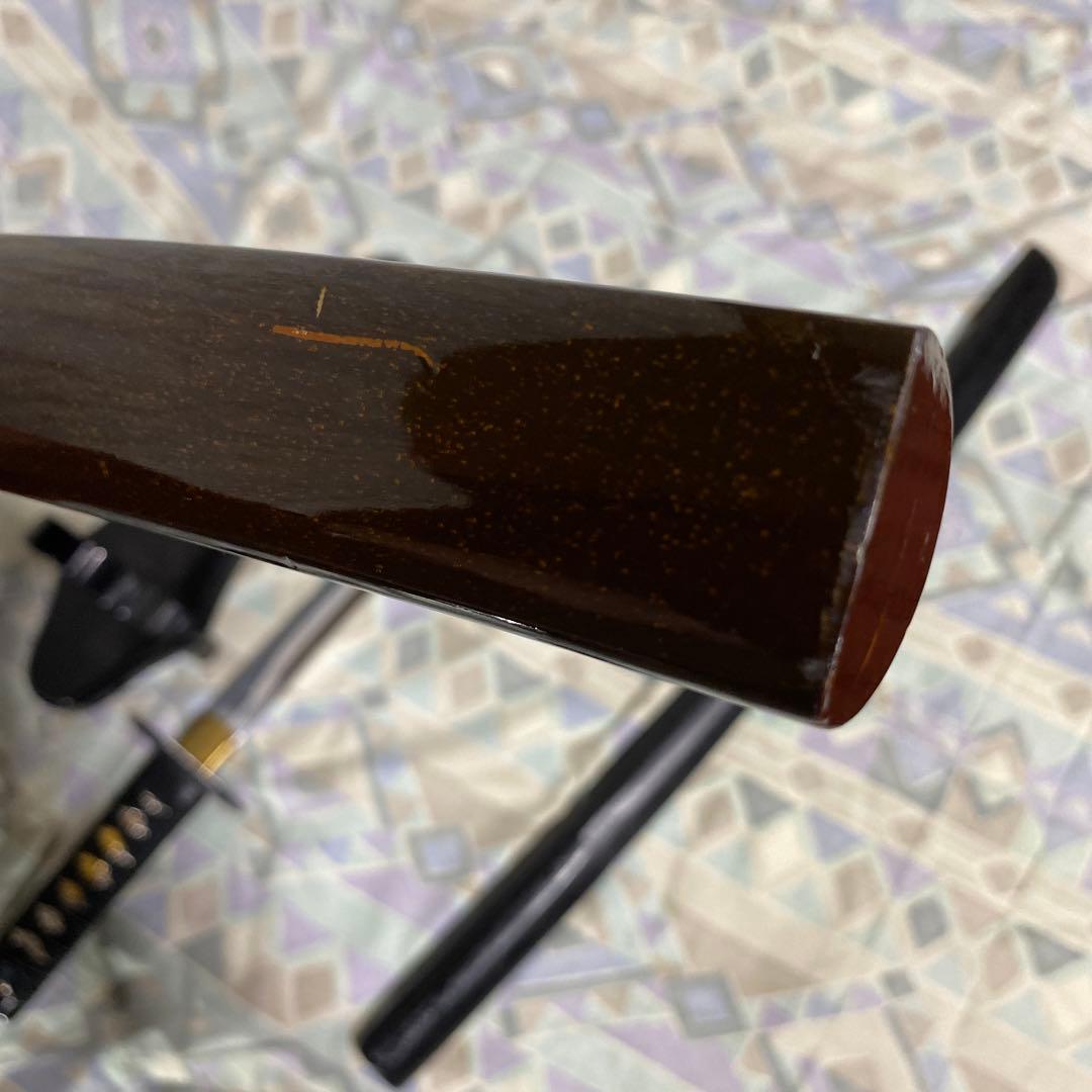 小脇差と小木刀とミニ1本刀掛け台