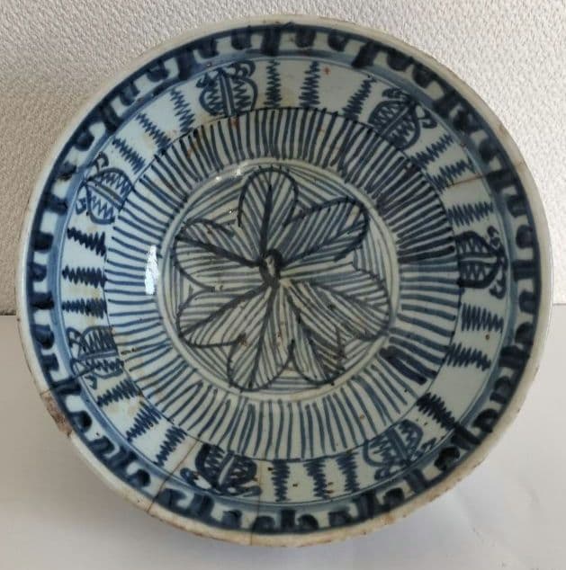 染付　茶椀