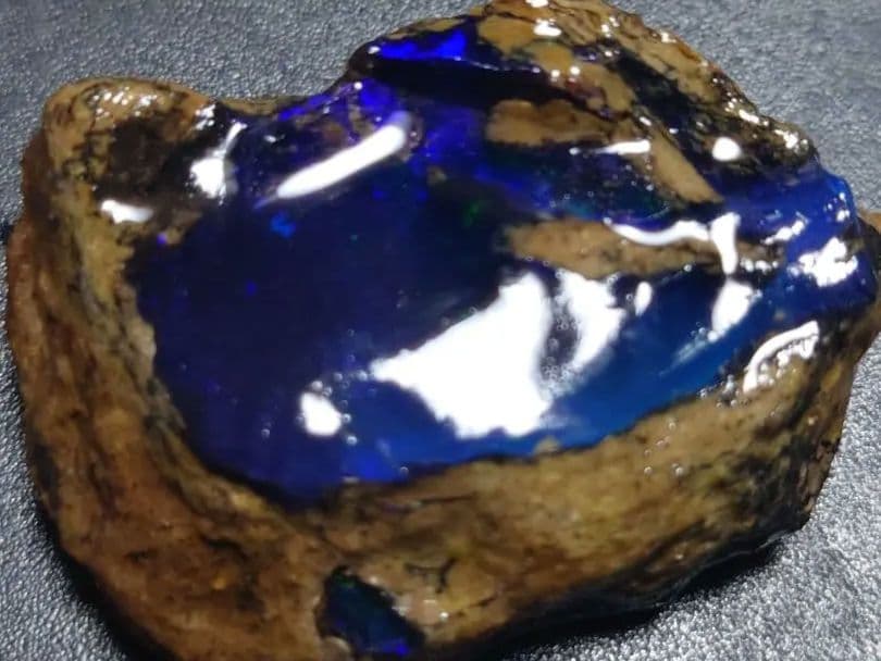 エチオピア　オパール　青　ブルー　73ct 原石　鉱石　標本　ウェロ産