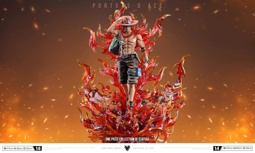 ONE PIECE ポートガス·D·エース 1/6 彫刻フィギュア 海外限定