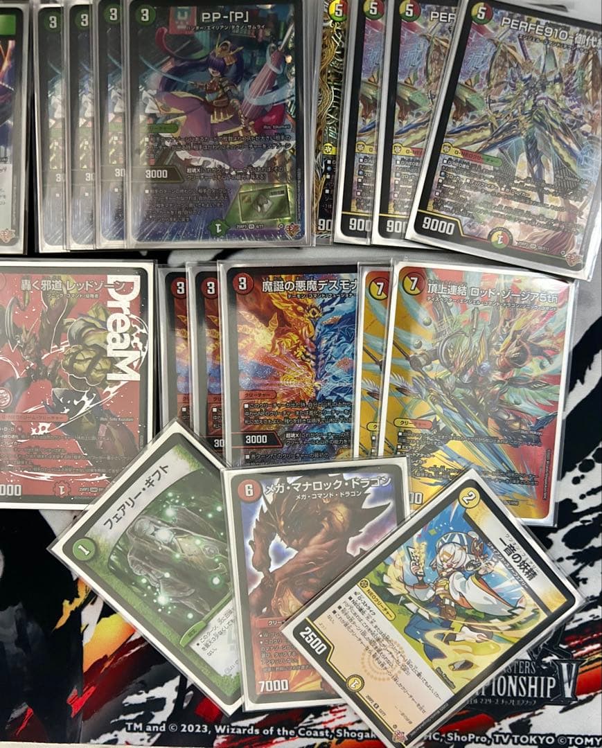 デュエルマスターズ リースサムライ デッキ CS入賞構築 二重スリーブ付き