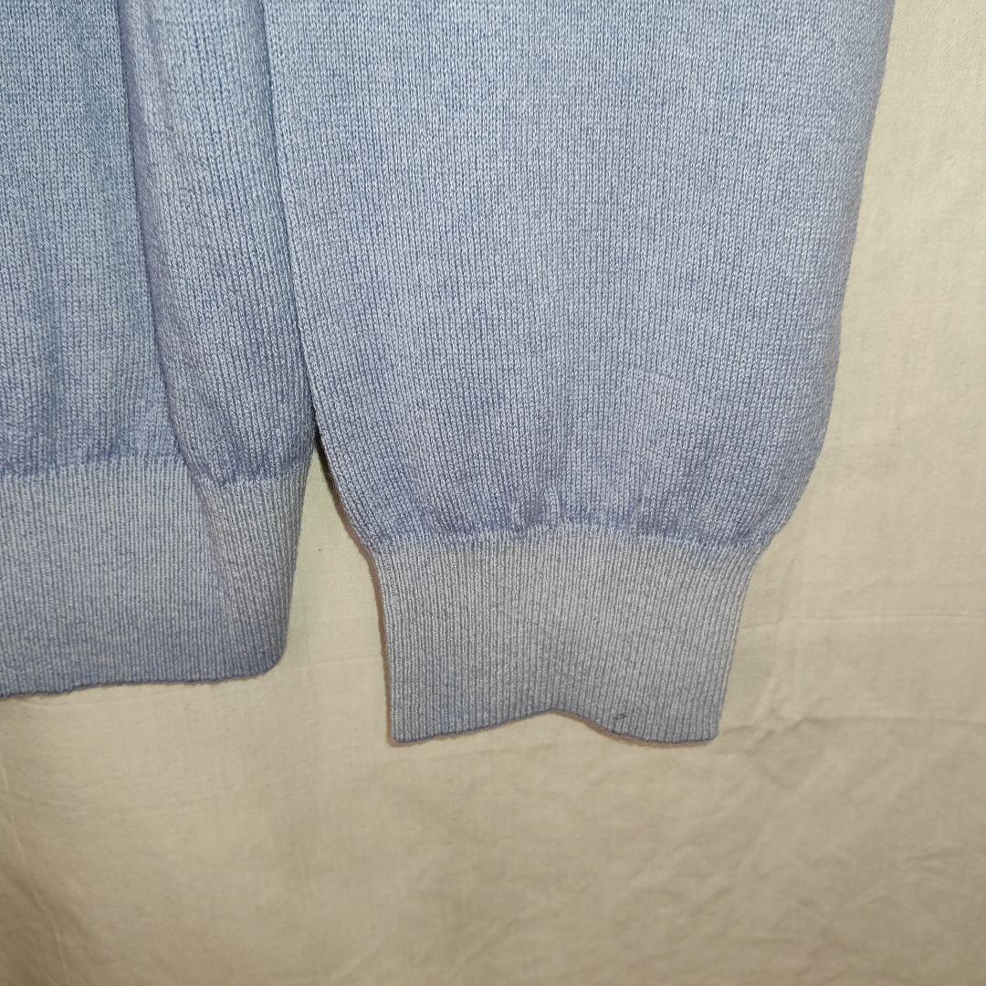 良品極上カシミヤ100% LANVIN SPORT ライトブルー セーター 40