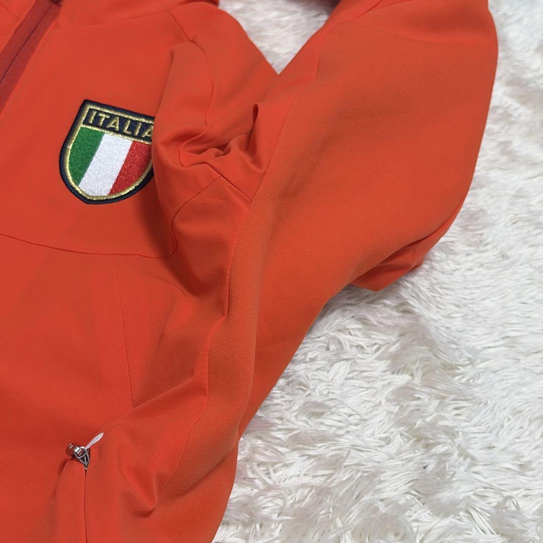 新品未使用　Kappa カッパ　イタリア国旗刺繍　ゴルフジャケット オレンジ　M