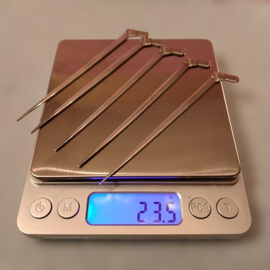 セール（8日まで）　銀製　楊枝　5本組　箱なし　23.5g
