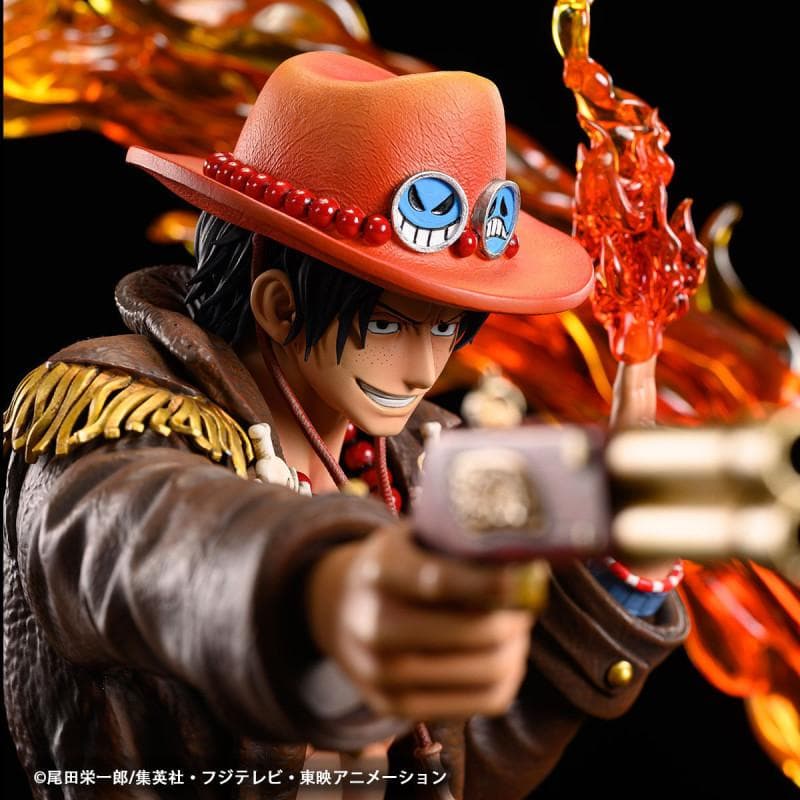 【新品】1/4 フィギュア　ワンピース　ログコレクション　エース