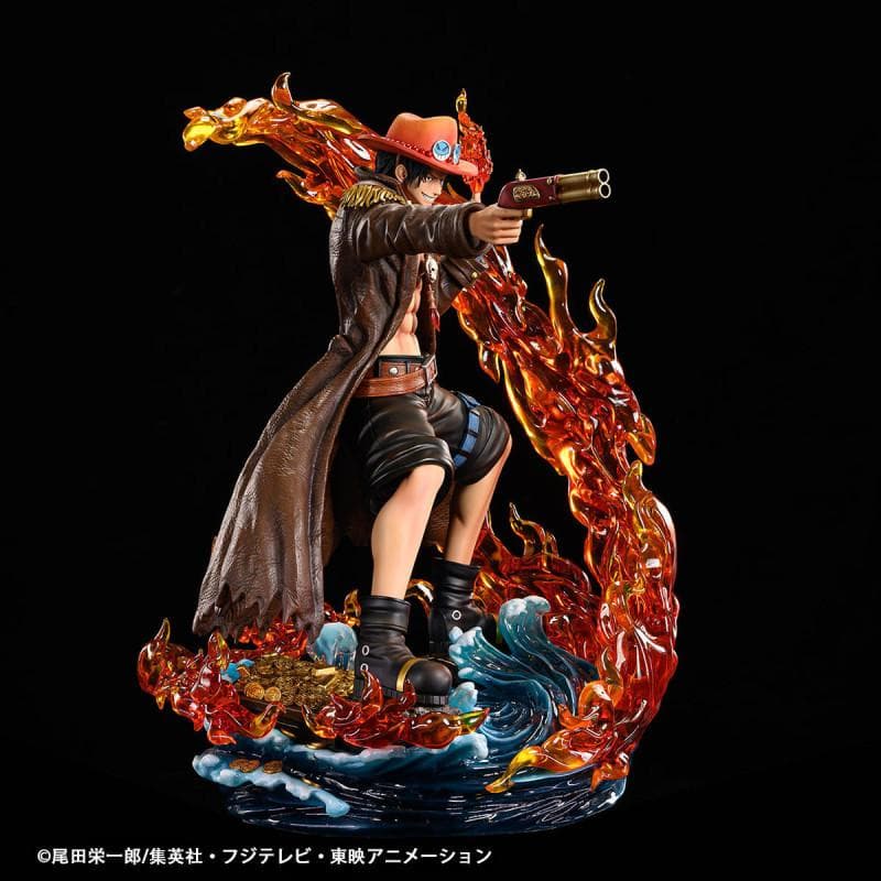 【新品】1/4 フィギュア　ワンピース　ログコレクション　エース
