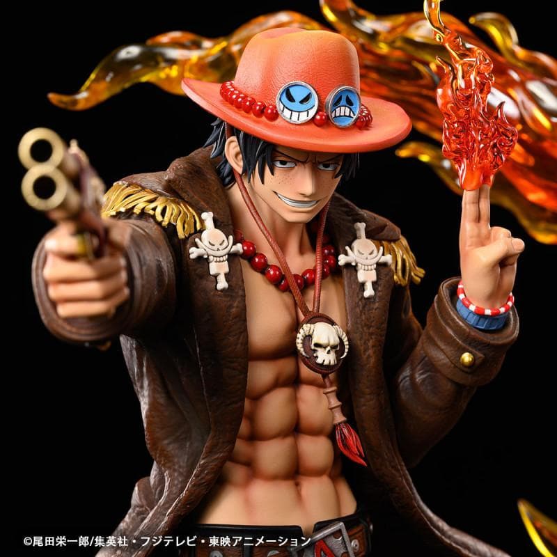 【新品】1/4 フィギュア　ワンピース　ログコレクション　エース
