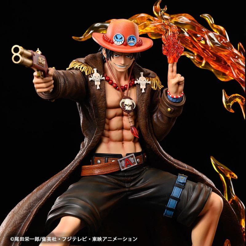 【新品】1/4 フィギュア　ワンピース　ログコレクション　エース