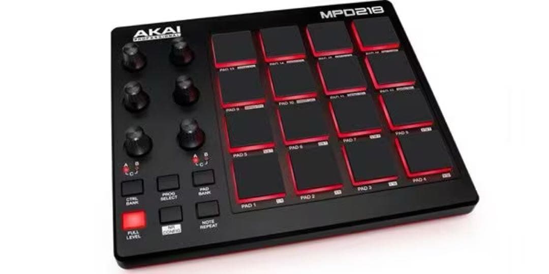 AKAI MPD218 MIDIパッド & Ableton Live Lite