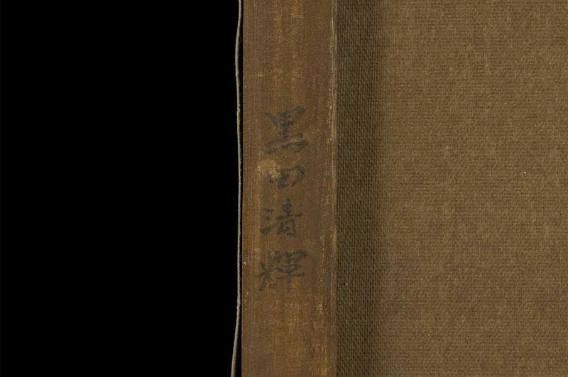 黒田清輝　油彩　肉筆『裸体婦人像』表と裏サイン　鑑定証　F6号　額無　b879