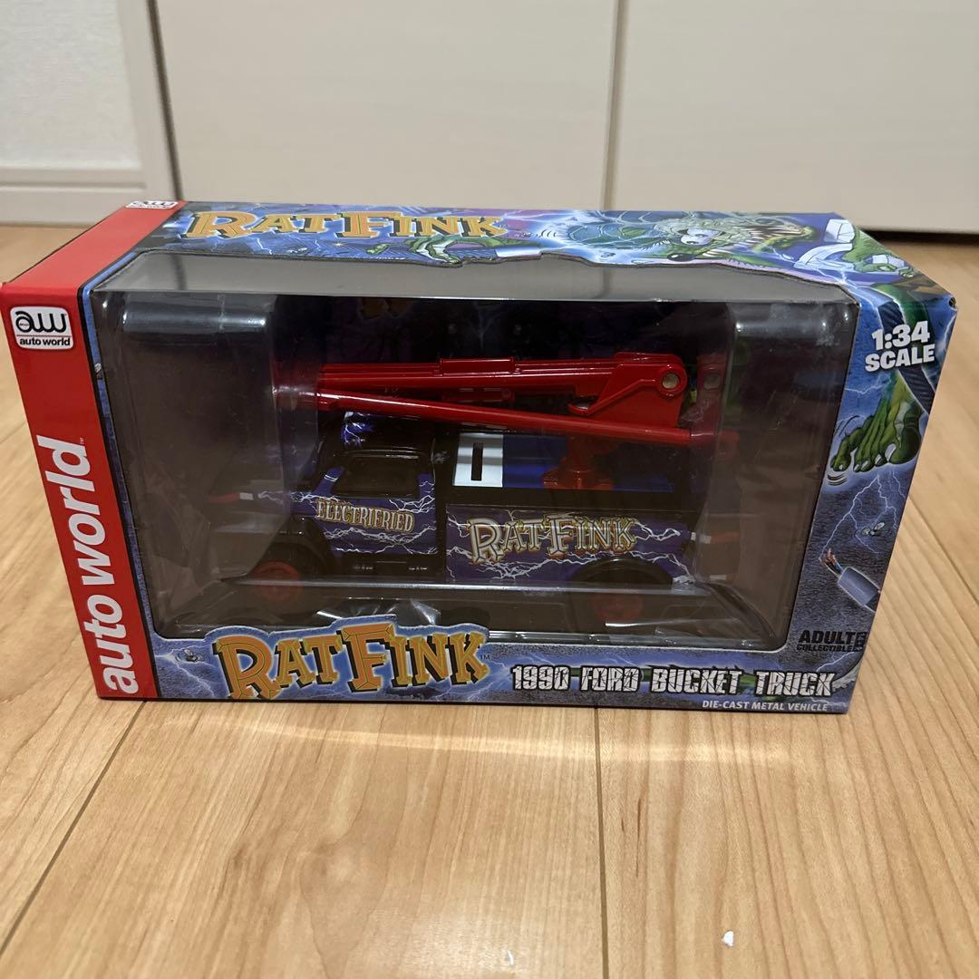 ミニカー AUTOWORLD 1990 Ford Utility Bucket Truck