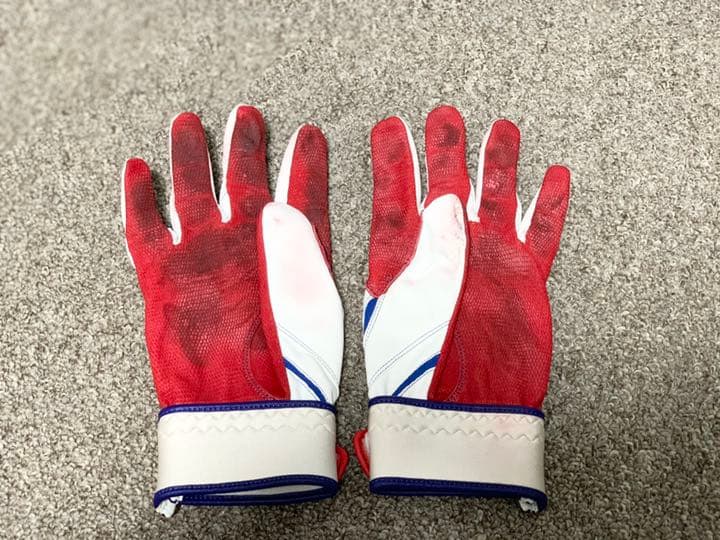 筒香嘉智選手 支給品 実使用 ミズノプロ バッティンググローブ