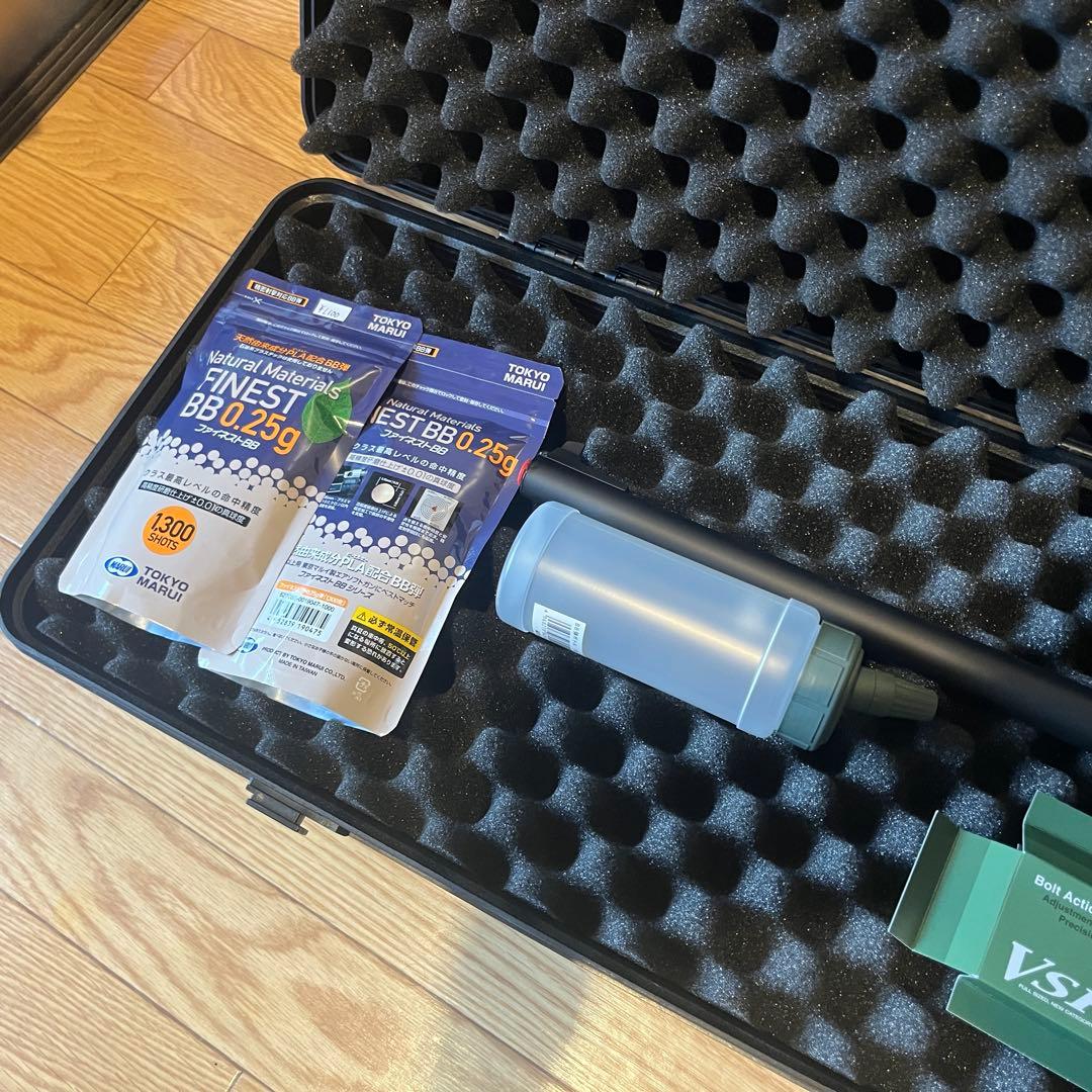 東京マルイ　VSR-10 スコープ、ライフルケース、BB弾付き！