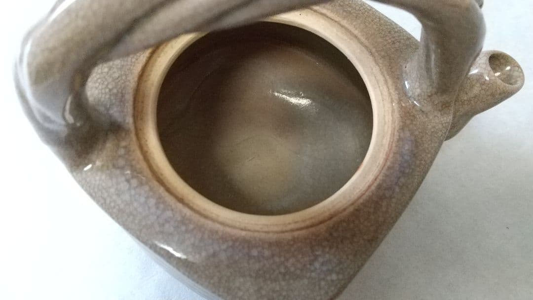 萩焼 水指し 松綠