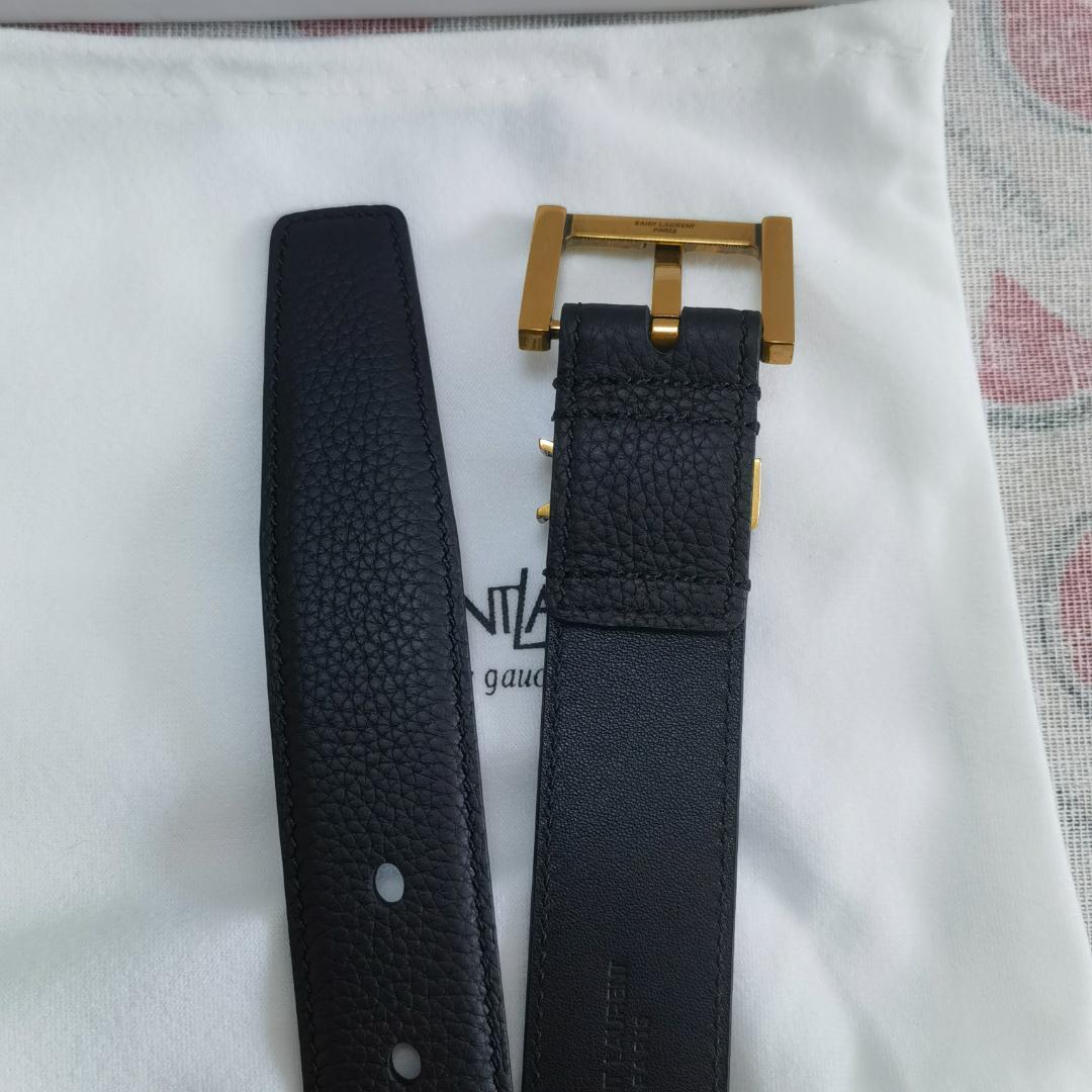 Saint Laurent YSLモノグラム カサンドラ ベルト 95cm