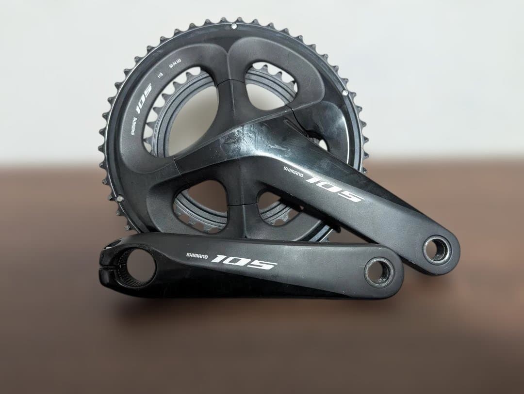 Shimano 105 クランクセット 160mm ブラック　50/34