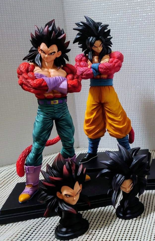 ドラゴンボール　ガレージキット　フィギュア　超サイヤ人4　孫悟空　ベジータ