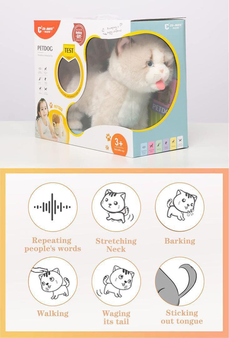 ★動物のぬいぐるみ インタラクティブなラグドール猫 誕生日 記念日 プレゼント