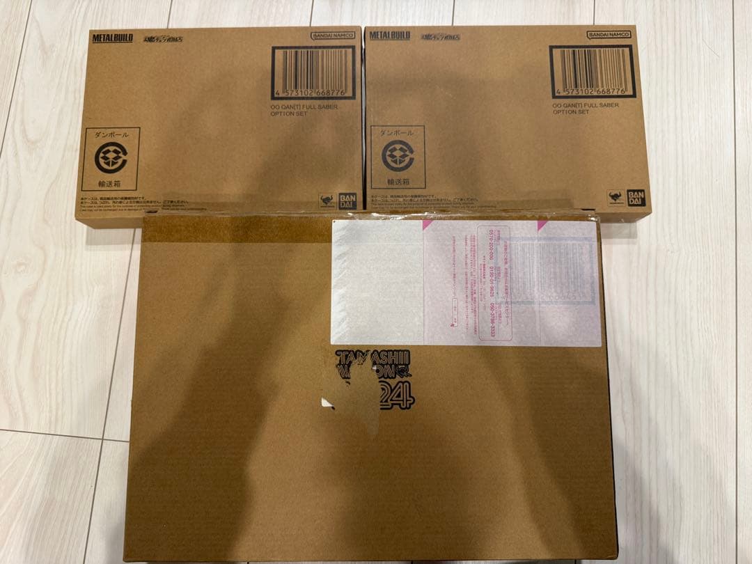L BUILDダブルオークアンタフルセイバー＋2オプションセット