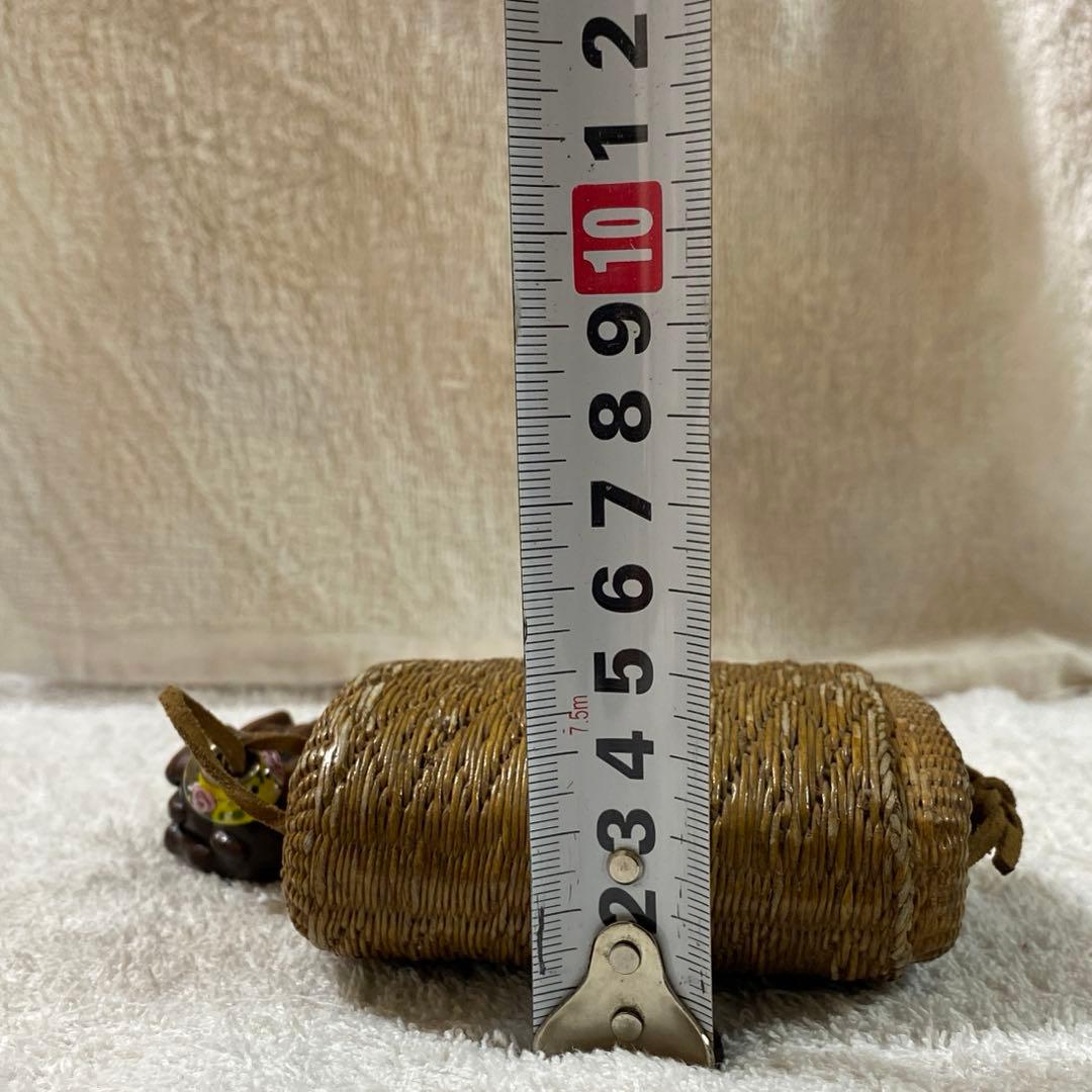 A-6 提物　下げ物　竹細工　在銘　根付　小物入れ　雑貨　時代物　美術品　工芸品