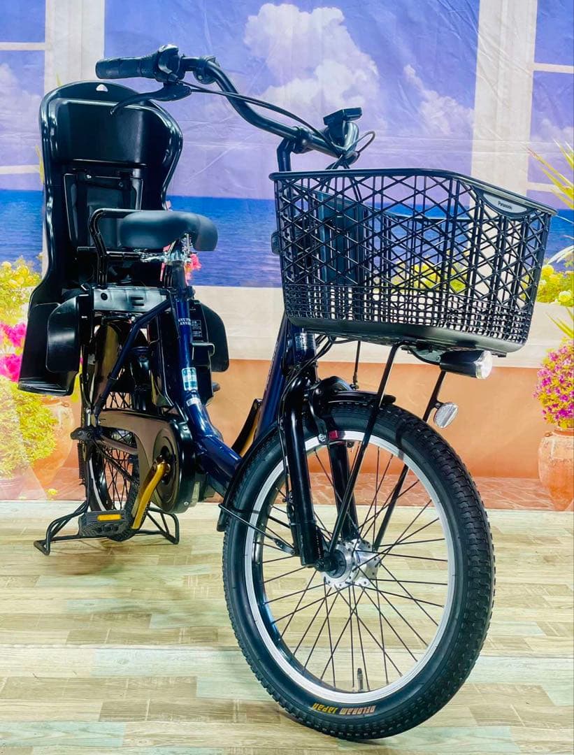 ギュットアニーズ⭐️13AH！パナソニック子供乗せ電動アシスト自転車Y3187