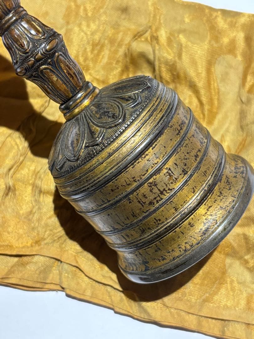 鎌倉時代箱書「金銅五鈷鈴 金剛鈴」1点|密教法具 仏具 真言宗 高野山 弘法大師
