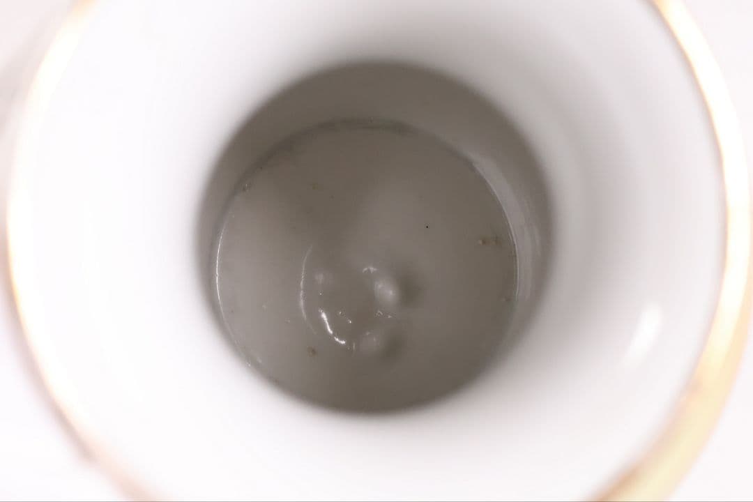 【CM304】オールドノリタケ 湖畔の風景 花瓶 高21cm 夕焼け 花入 花器