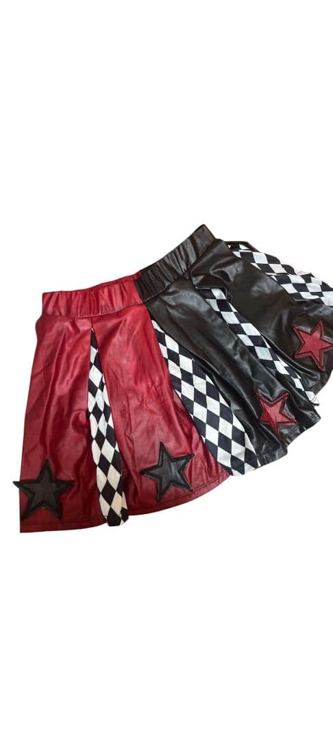 ハーレークイン ハロウィン チア衣装 Sサイズ 赤黒