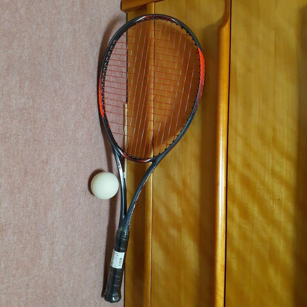 新品　Mizuno ソフトテニスラケット ブラック/レッド