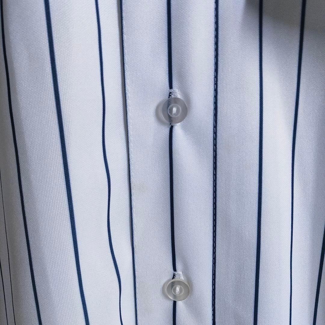 【MLB】 ニューヨーク・ヤンキース ゲームシャツ XL デレク・ジーター 白縞