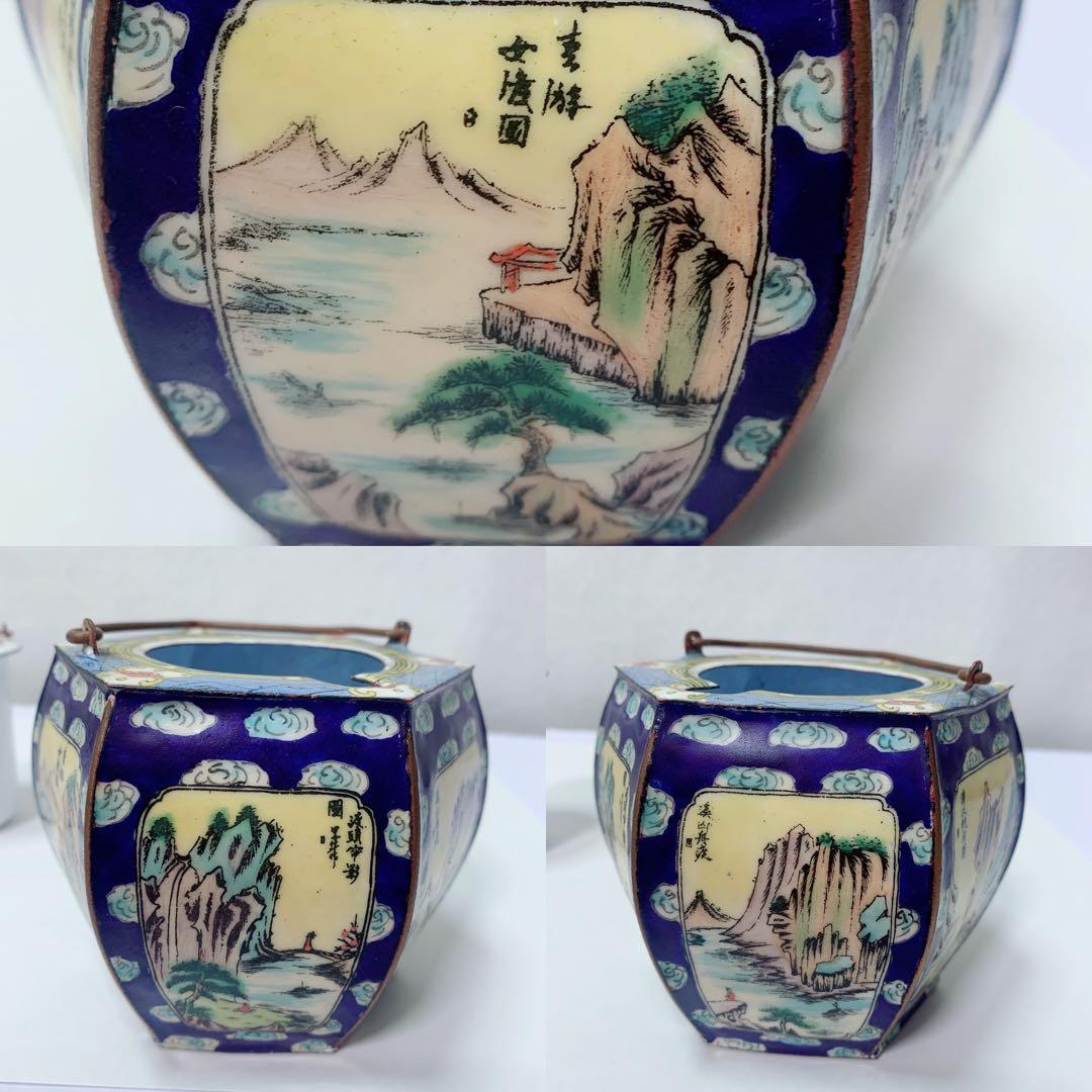 中国 徳利 六角酒器　チロリ　熱燗　大明宣徳　アンティーク　ヴィンテージ