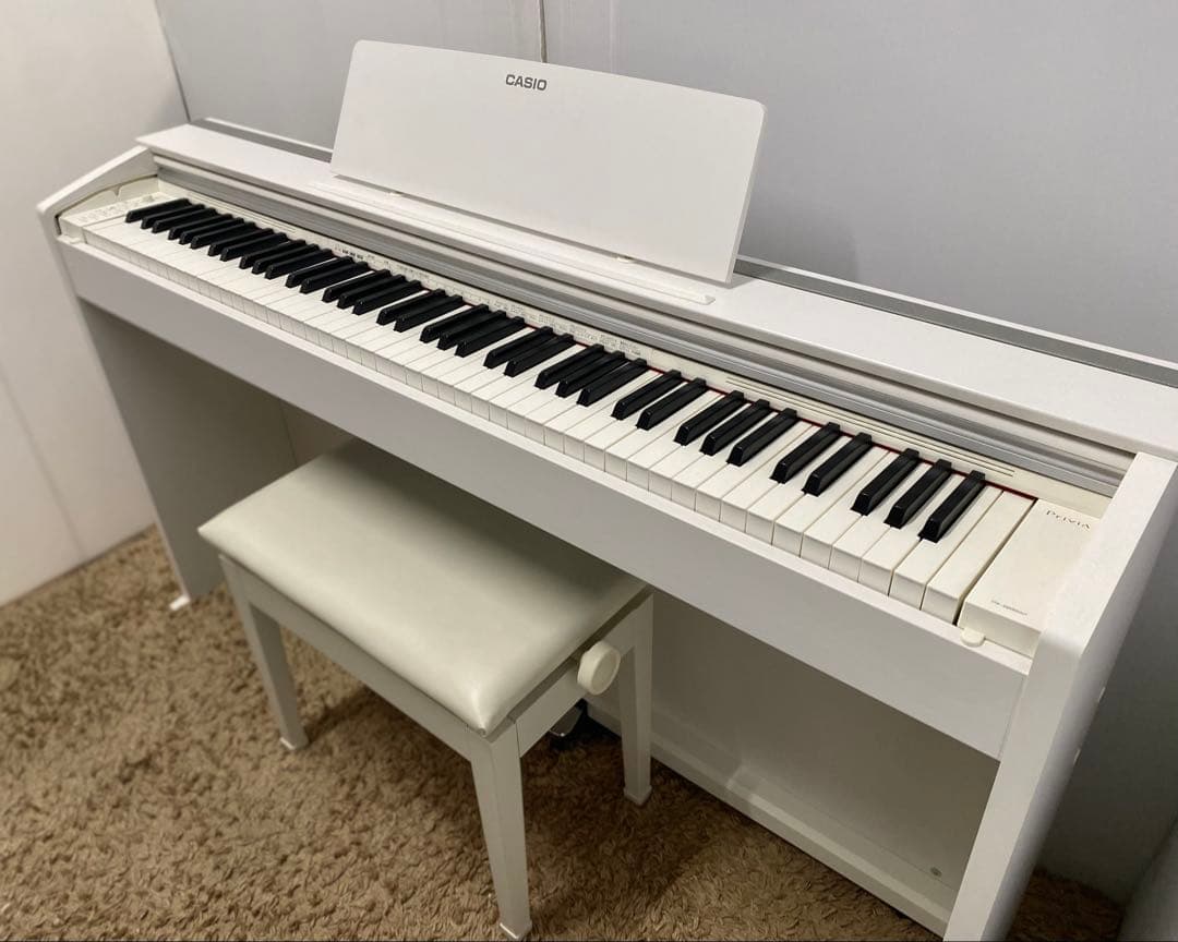CASIO PX2000GP ホワイト 省スペース！電子ピアノ