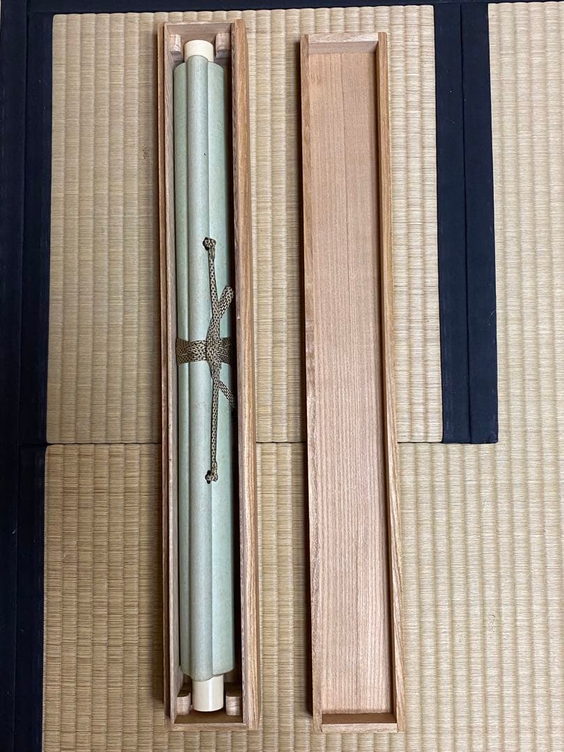 白鷺と花菖蒲の掛け軸