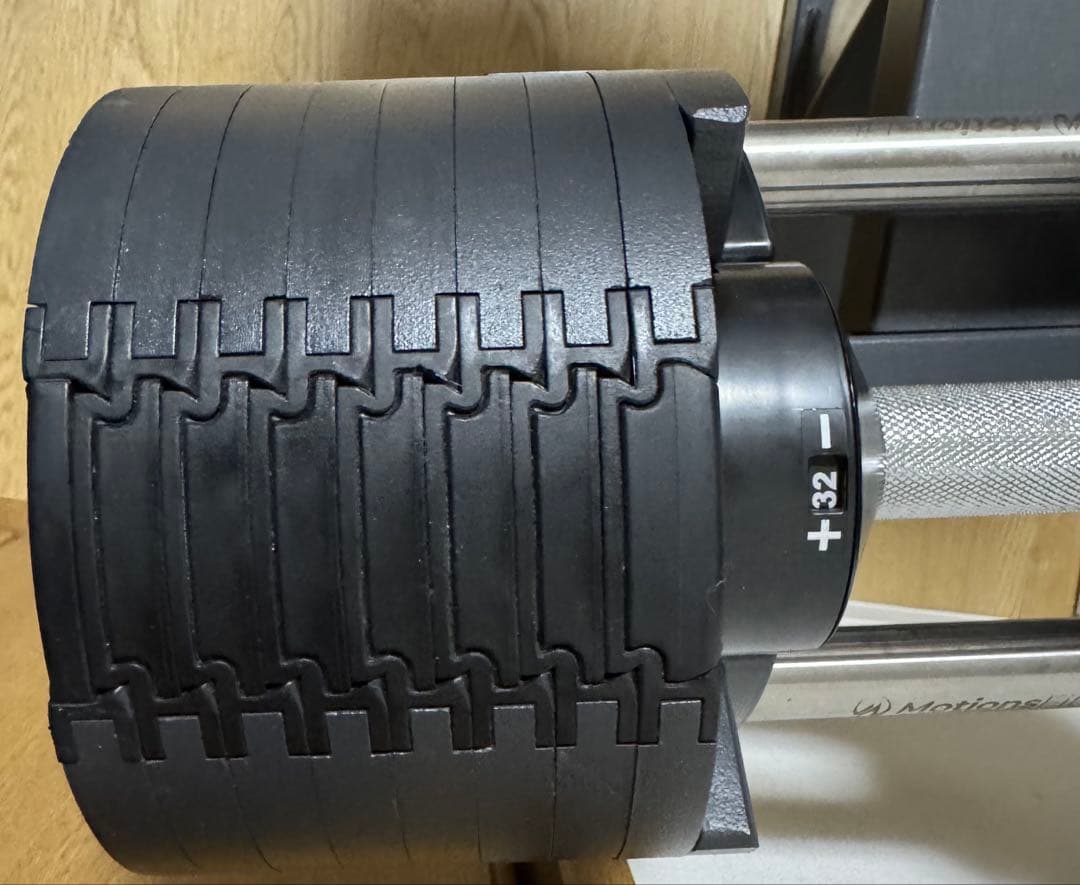 セット3/3フレックスベル可変式ダンベル32kg×2個 2kg刻み&専用スタンド
