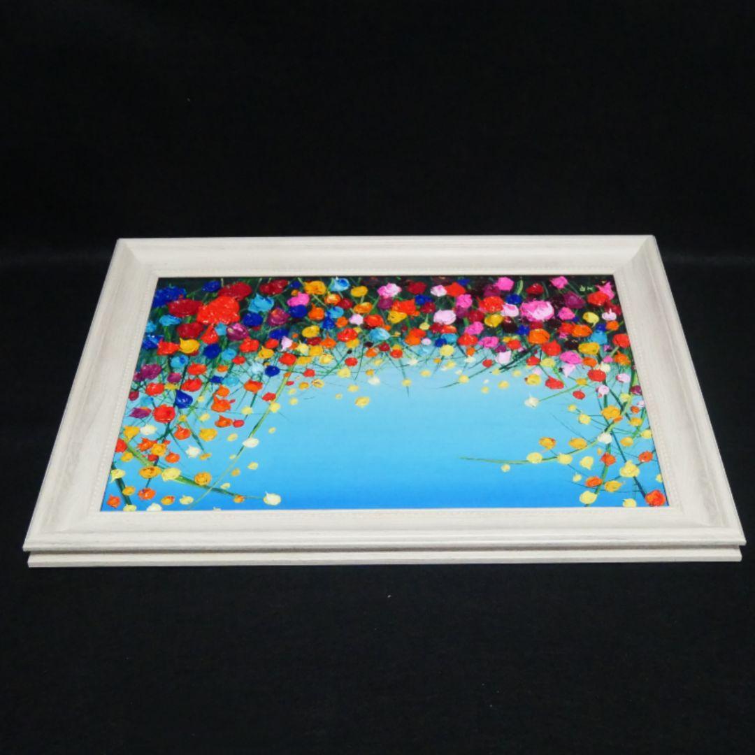 油絵 絵画 【野生のお花畑】