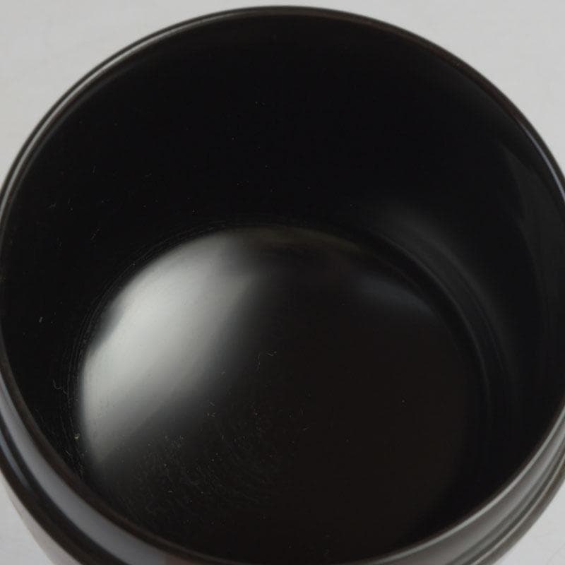 茶道具　田中宗凌作　欅溜塗　螺鈿装飾　虫に秋草蒔絵　中棗　共箱　V　9773