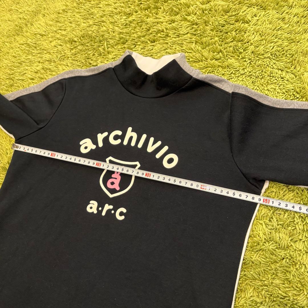 アルチビオ archivio 長袖モックネック トレーナー ブラック 40（L）