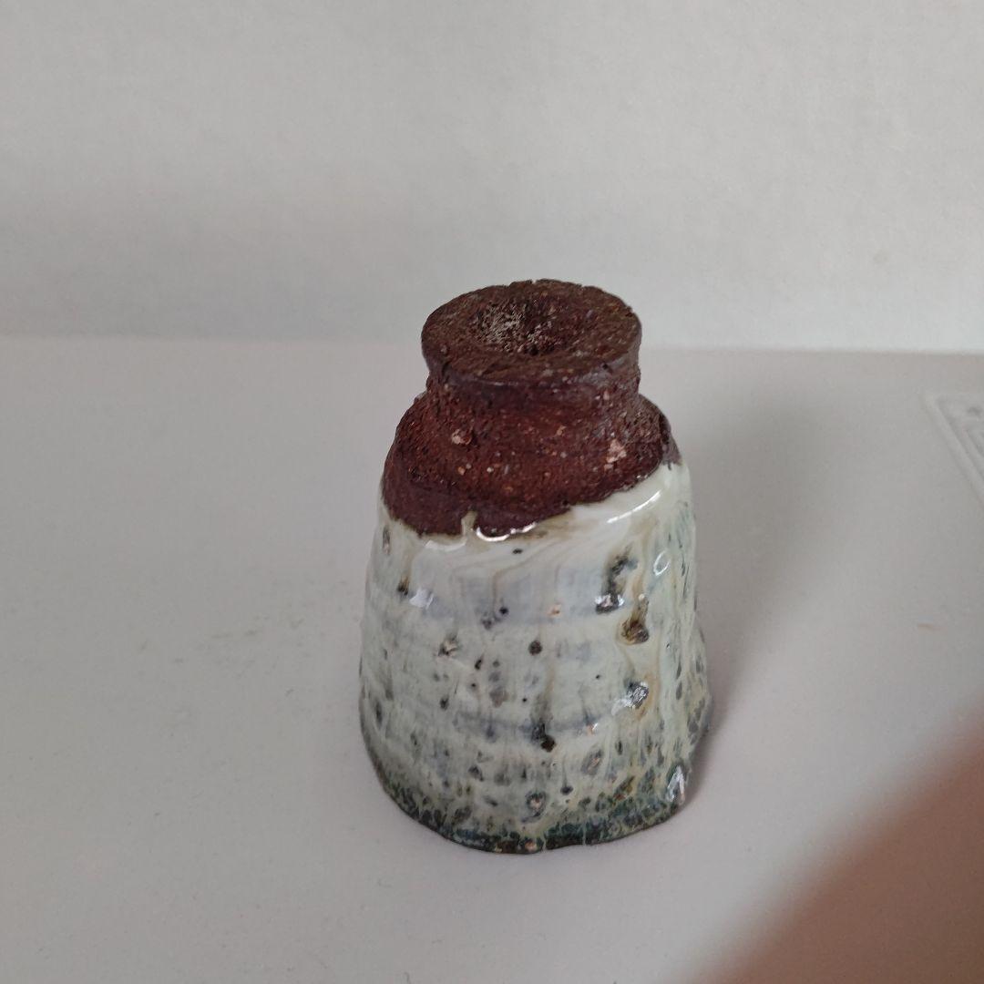 唐津焼き巨匠田中佐次郎作品ぐい呑み高6.5口径5馬上杯新品未使用箱なし