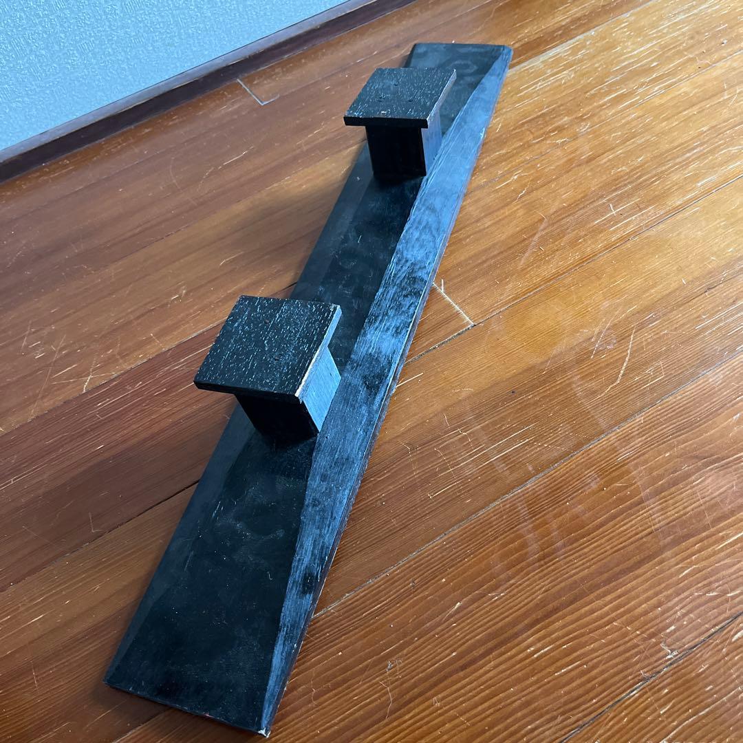 美品　木製模型　艦船　ミズーリ　スタンド付き