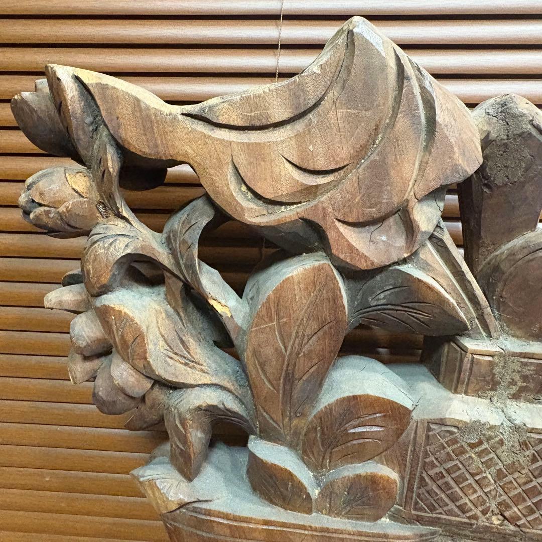 中国で購入　木彫　彫刻