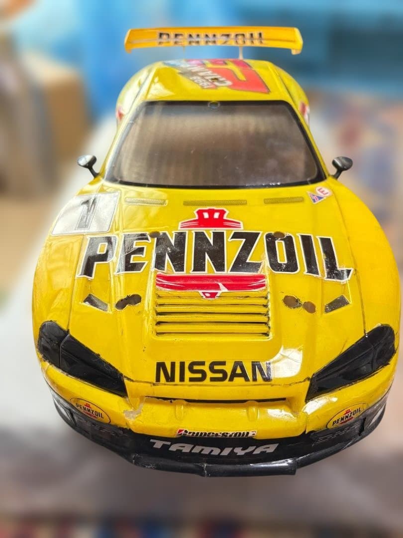 入手困難品 タミヤ 1/10RC ペンズオイルGT-Rニスモ R34 ボディ